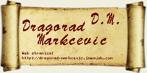 Dragorad Markčević vizit kartica